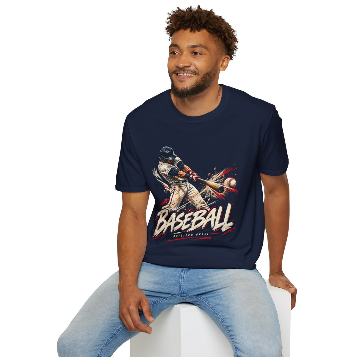 Baseball Batter Graphic T-Shirt — Vintage Action Sports Tee