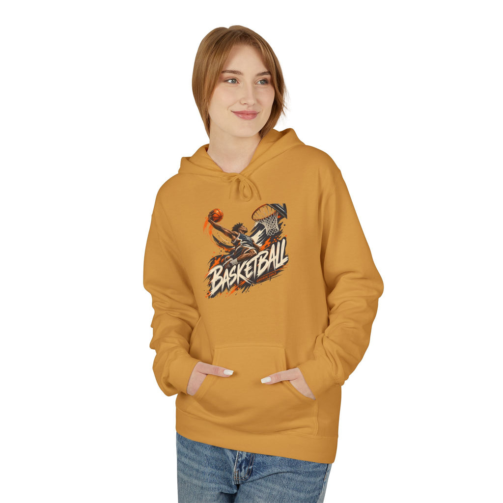 Basketball Graphic Hoodie — Retro Slam Dunk Pullover for Players & Fans