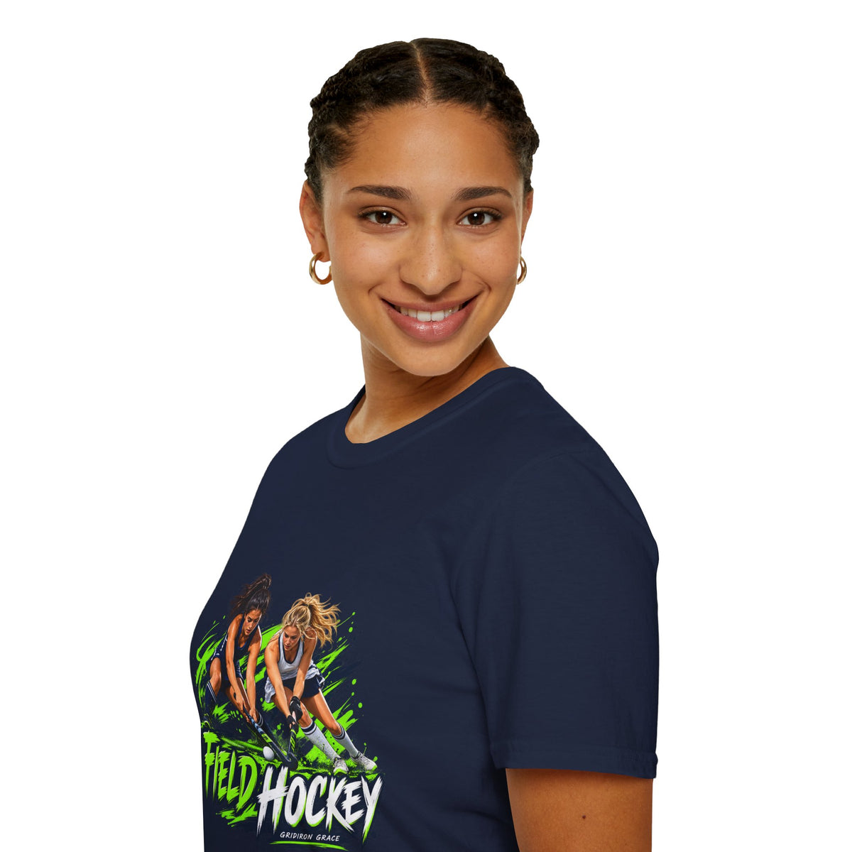 Field Hockey Players Graphic T-Shirt — Neon Action Sports Tee