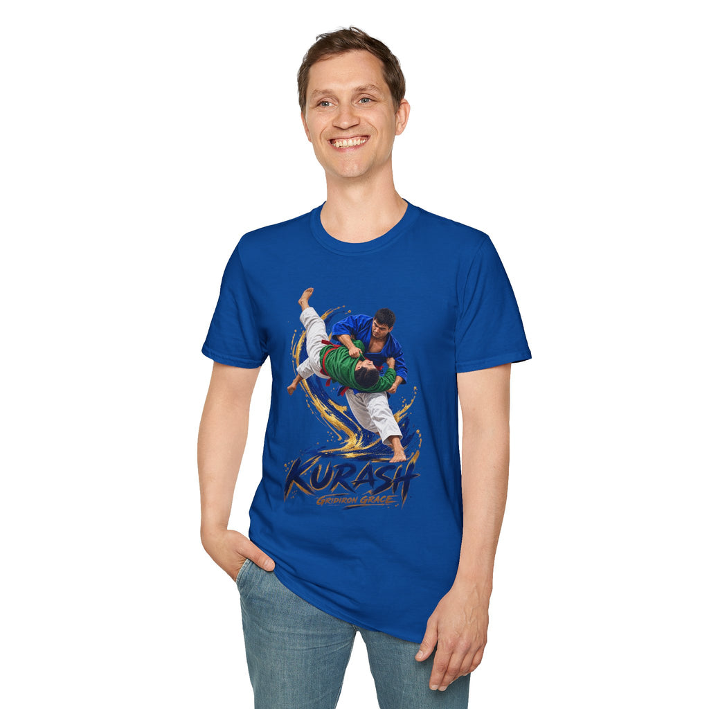 Kurash Wrestling T-Shirt — Traditional Kurash Throw Graphic Tee