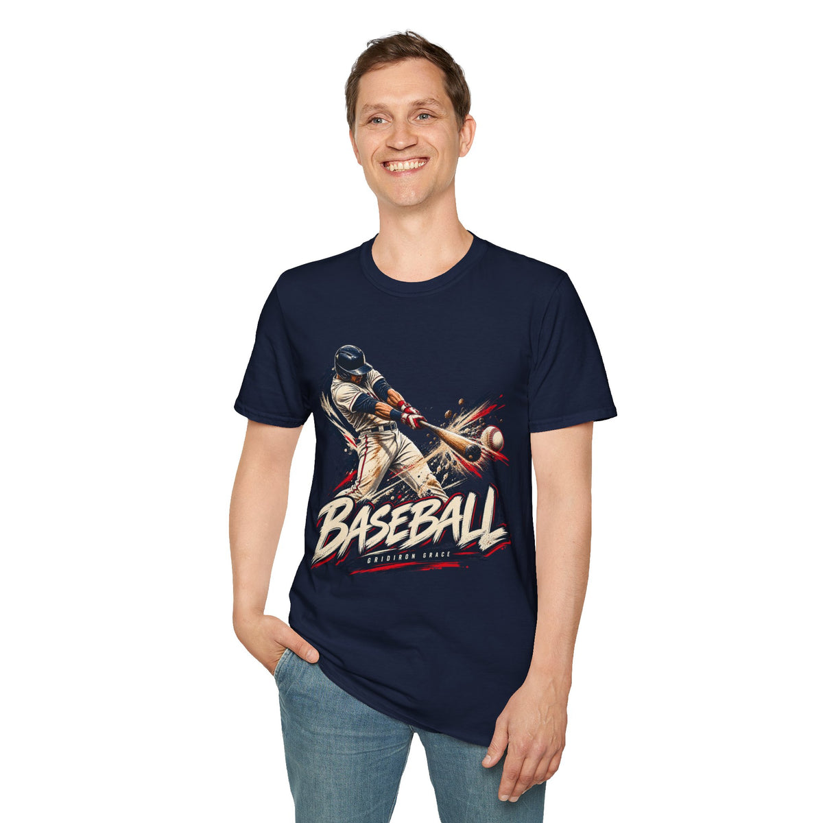 Baseball Batter Graphic T-Shirt — Vintage Action Sports Tee