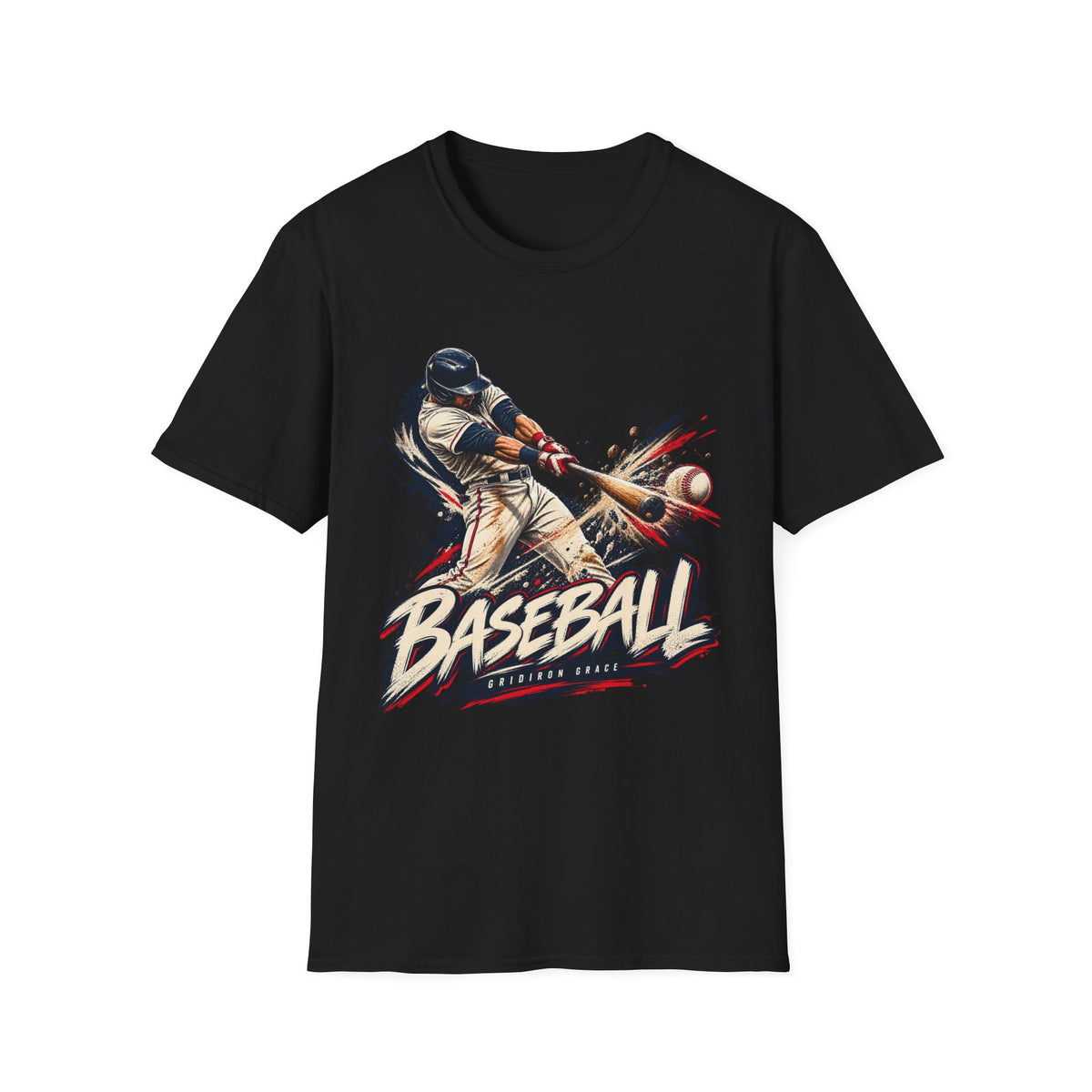 Baseball Batter Graphic T-Shirt — Vintage Action Sports Tee