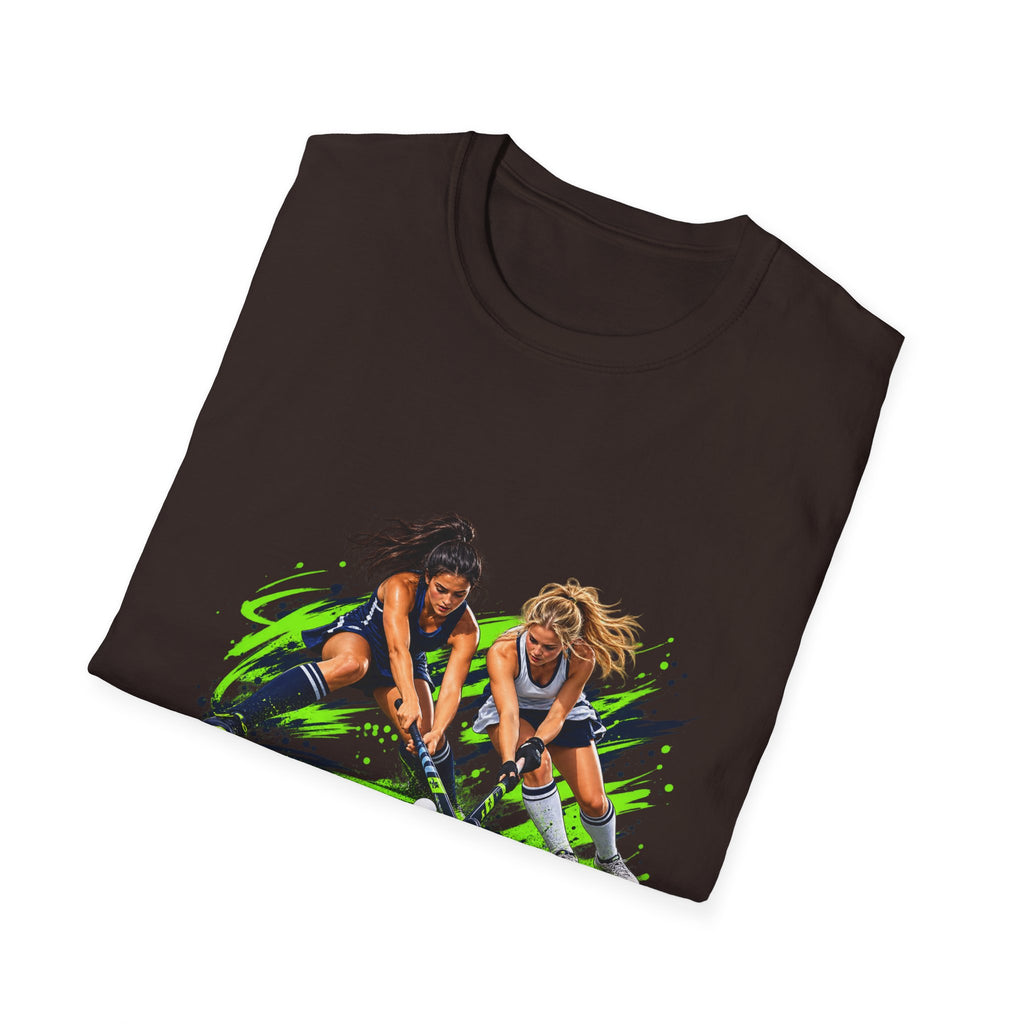 Field Hockey Players Graphic T-Shirt — Neon Action Sports Tee