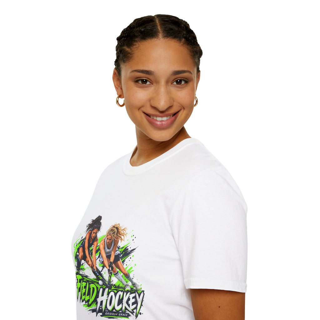 Field Hockey Players Graphic T-Shirt — Neon Action Sports Tee