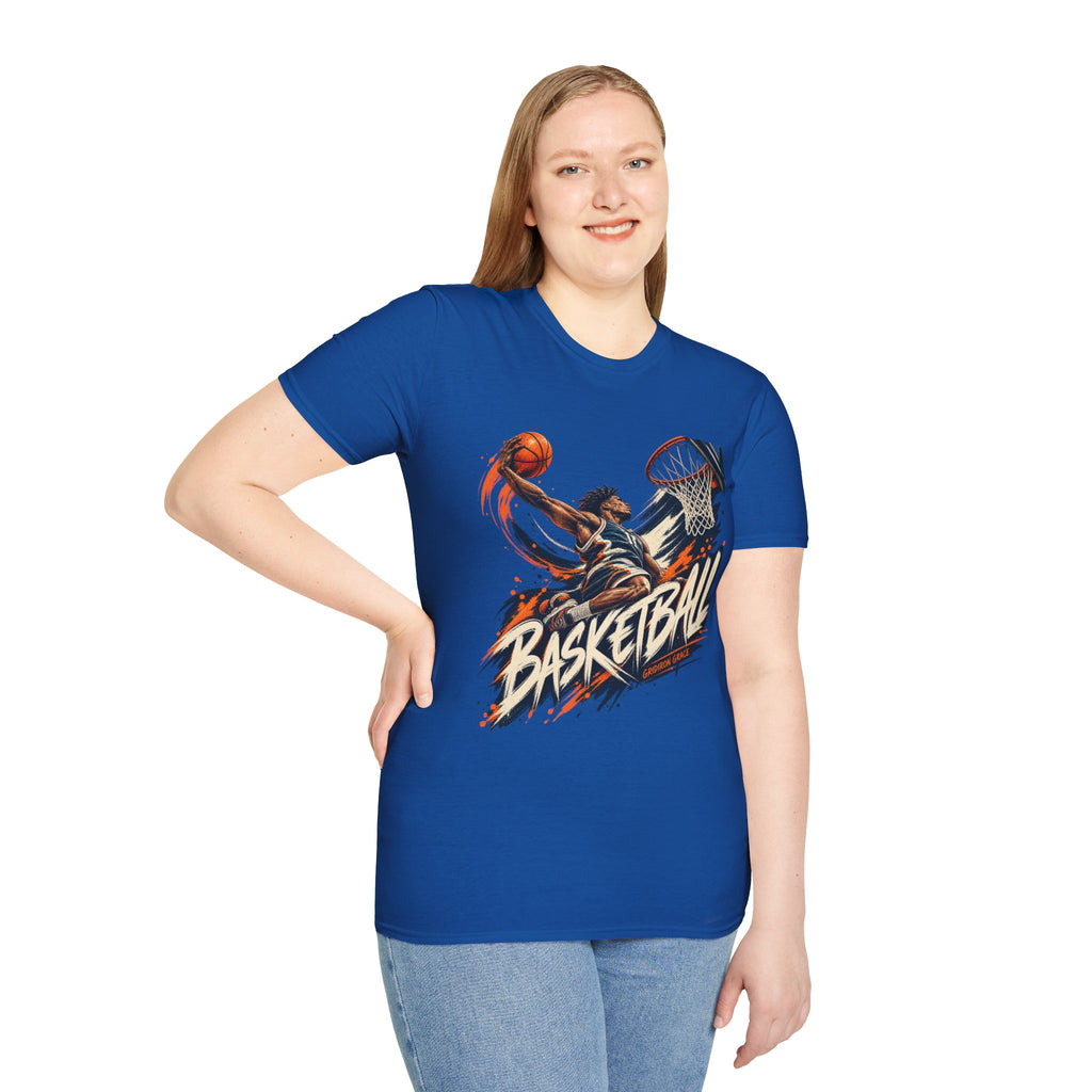 Basketball Dunk Graphic T-Shirt