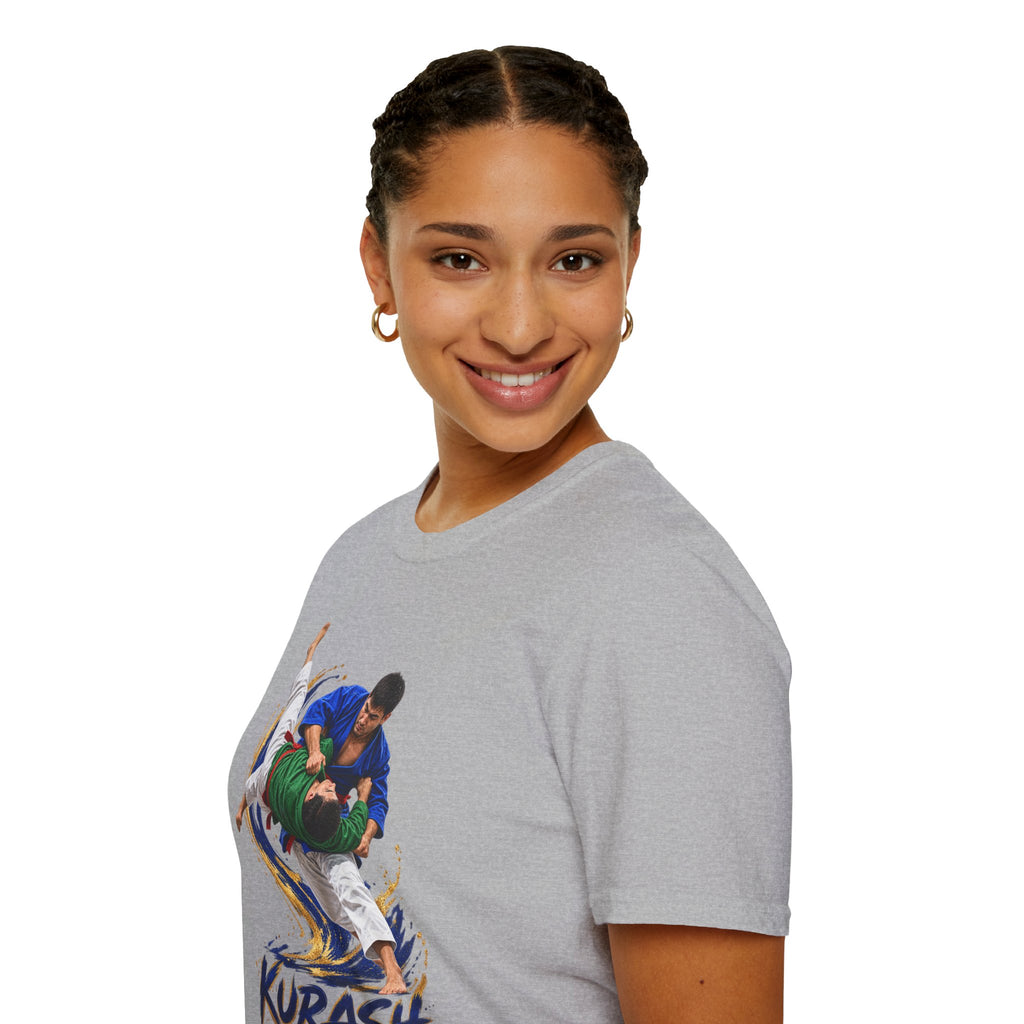 Kurash Wrestling T-Shirt — Traditional Kurash Throw Graphic Tee