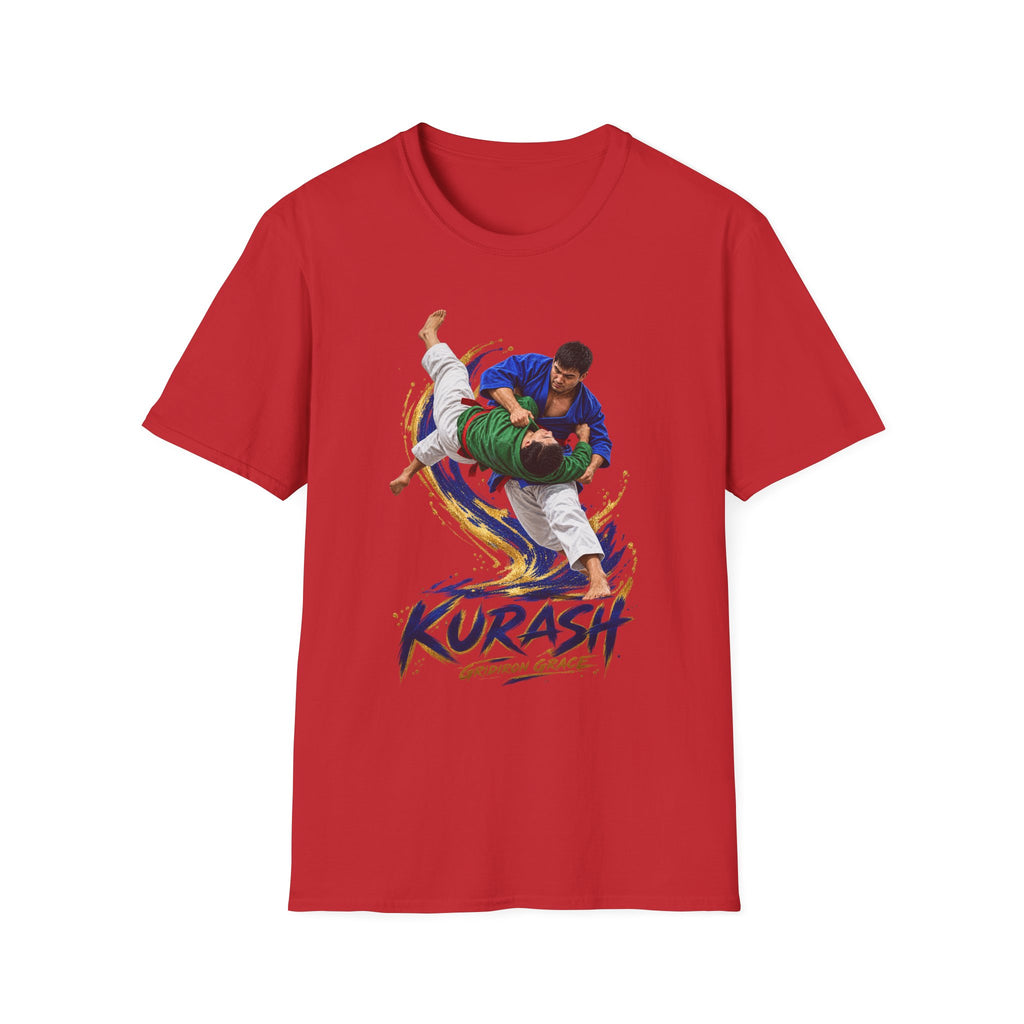 Kurash Wrestling T-Shirt — Traditional Kurash Throw Graphic Tee