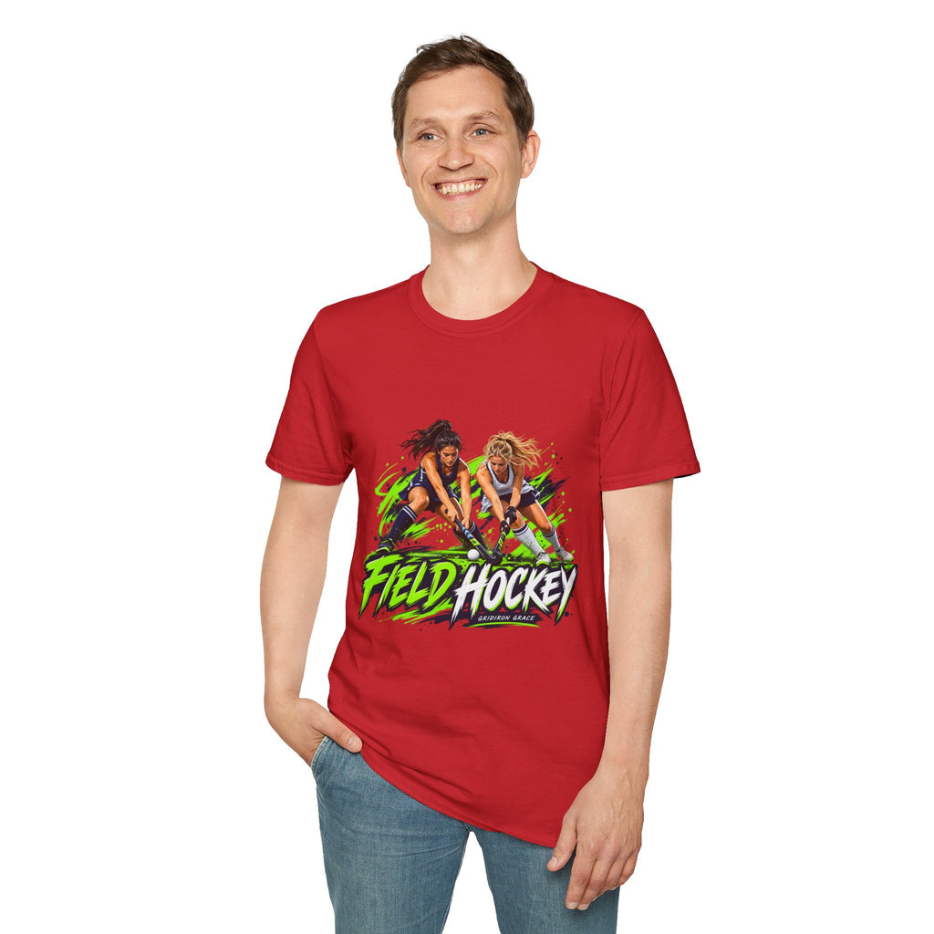 Field Hockey Players Graphic T-Shirt — Neon Action Sports Tee