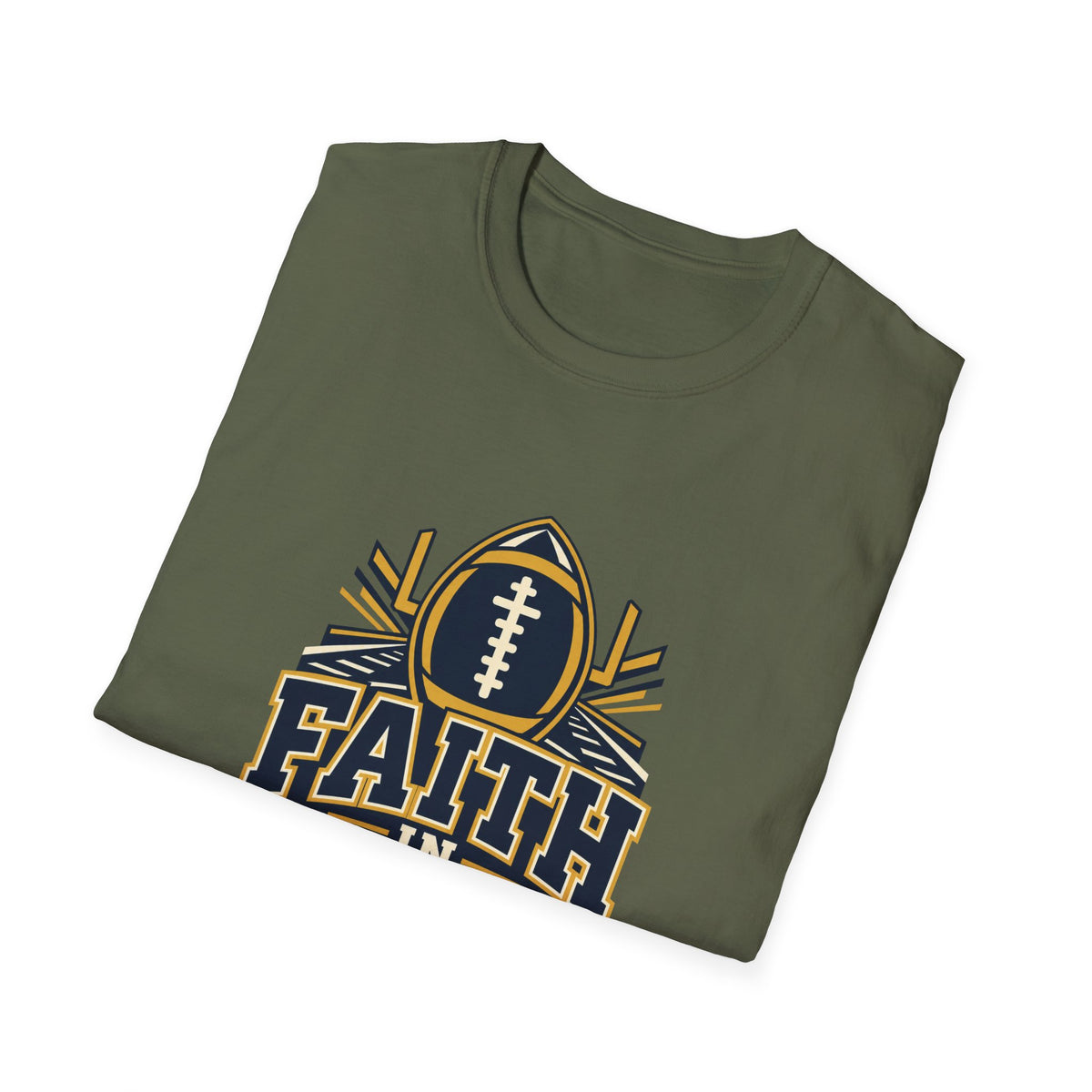 Faith in Every Play Football T-Shirt