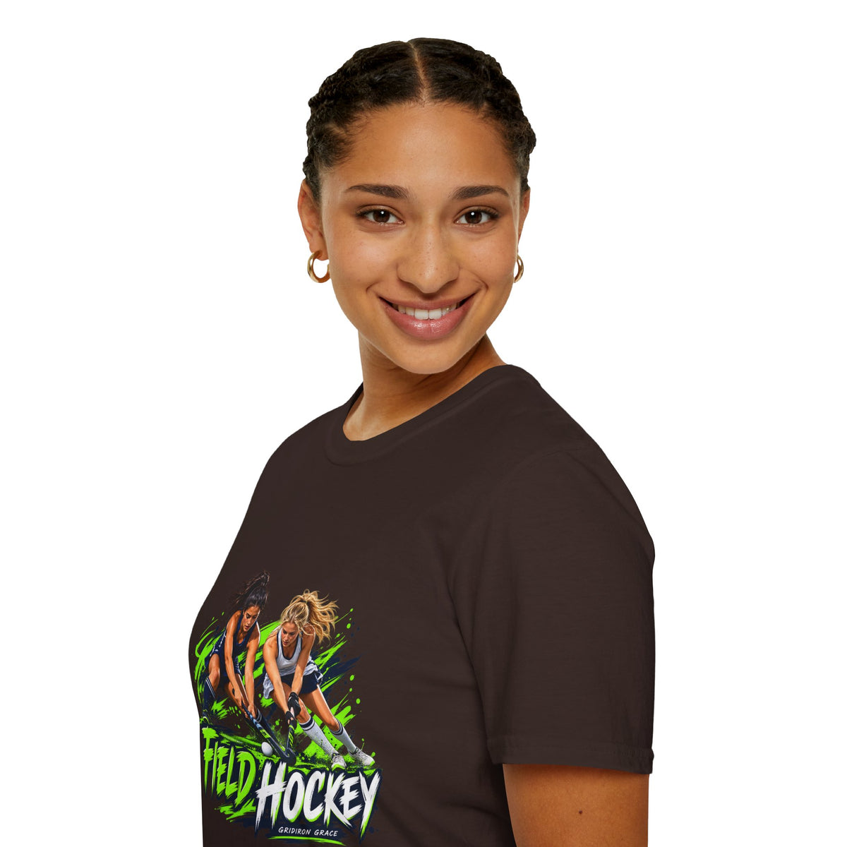 Field Hockey Players Graphic T-Shirt — Neon Action Sports Tee