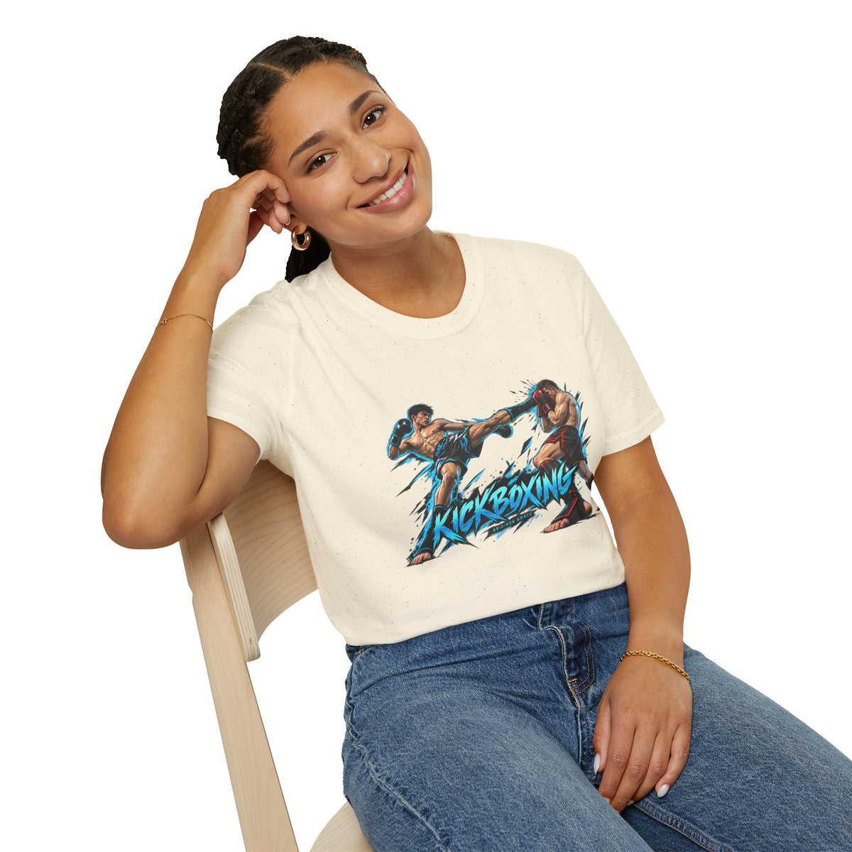 Kickboxing Graphic T-Shirt — Retro Fighters Design