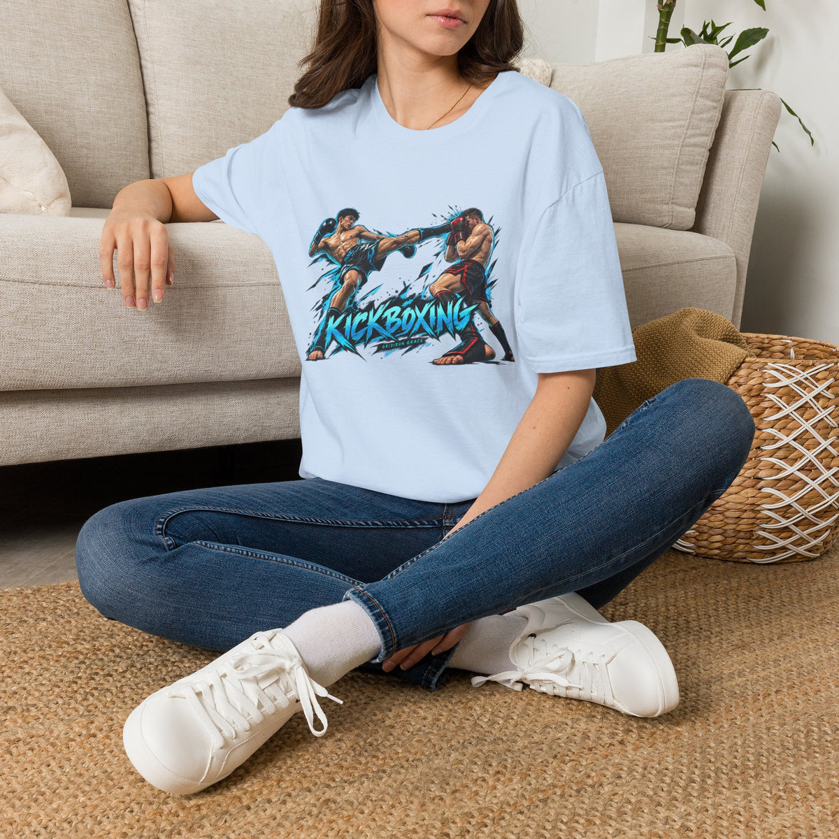 Kickboxing Graphic T-Shirt — Retro Fighters Design