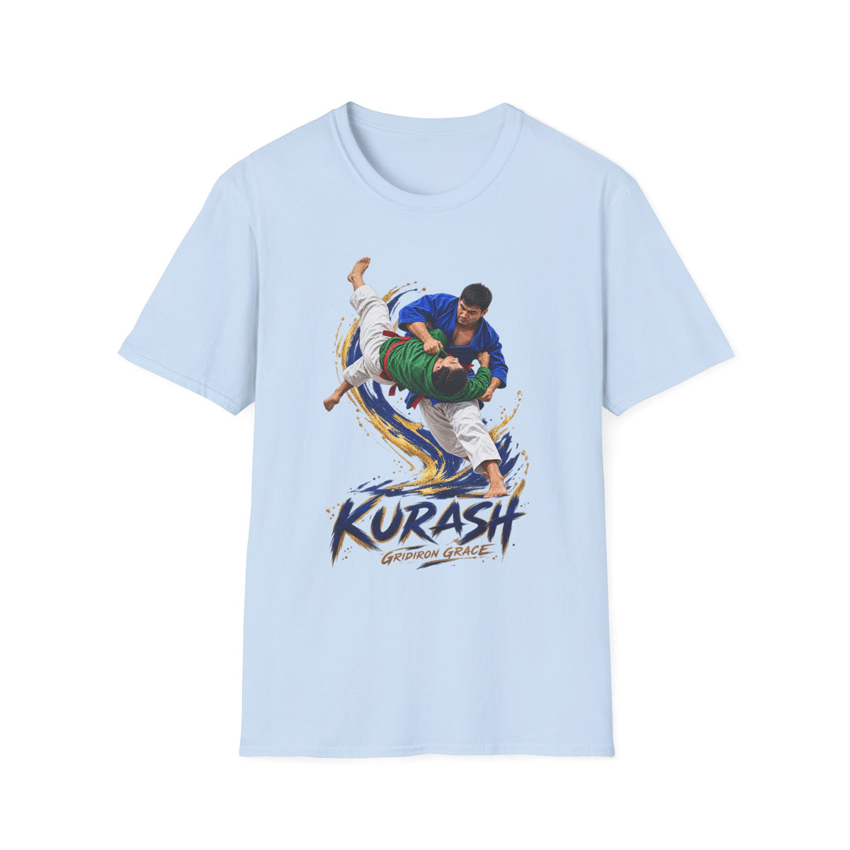 Kurash Wrestling T-Shirt — Traditional Kurash Throw Graphic Tee