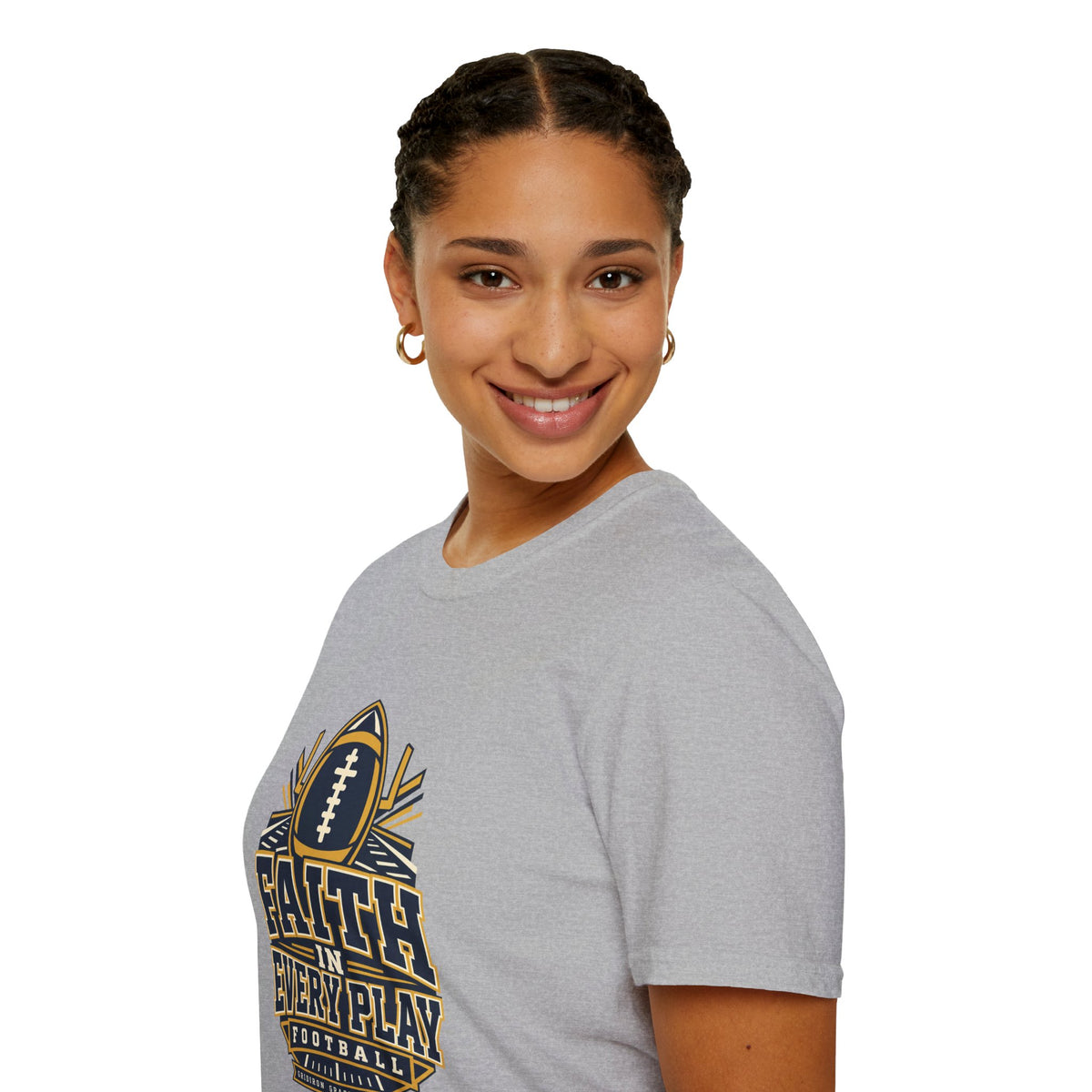 Faith in Every Play Football T-Shirt