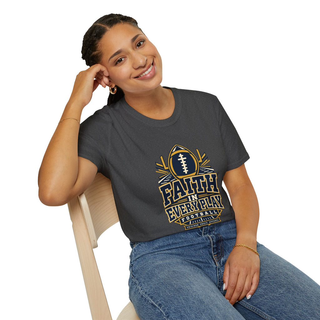 Faith in Every Play Football T-Shirt