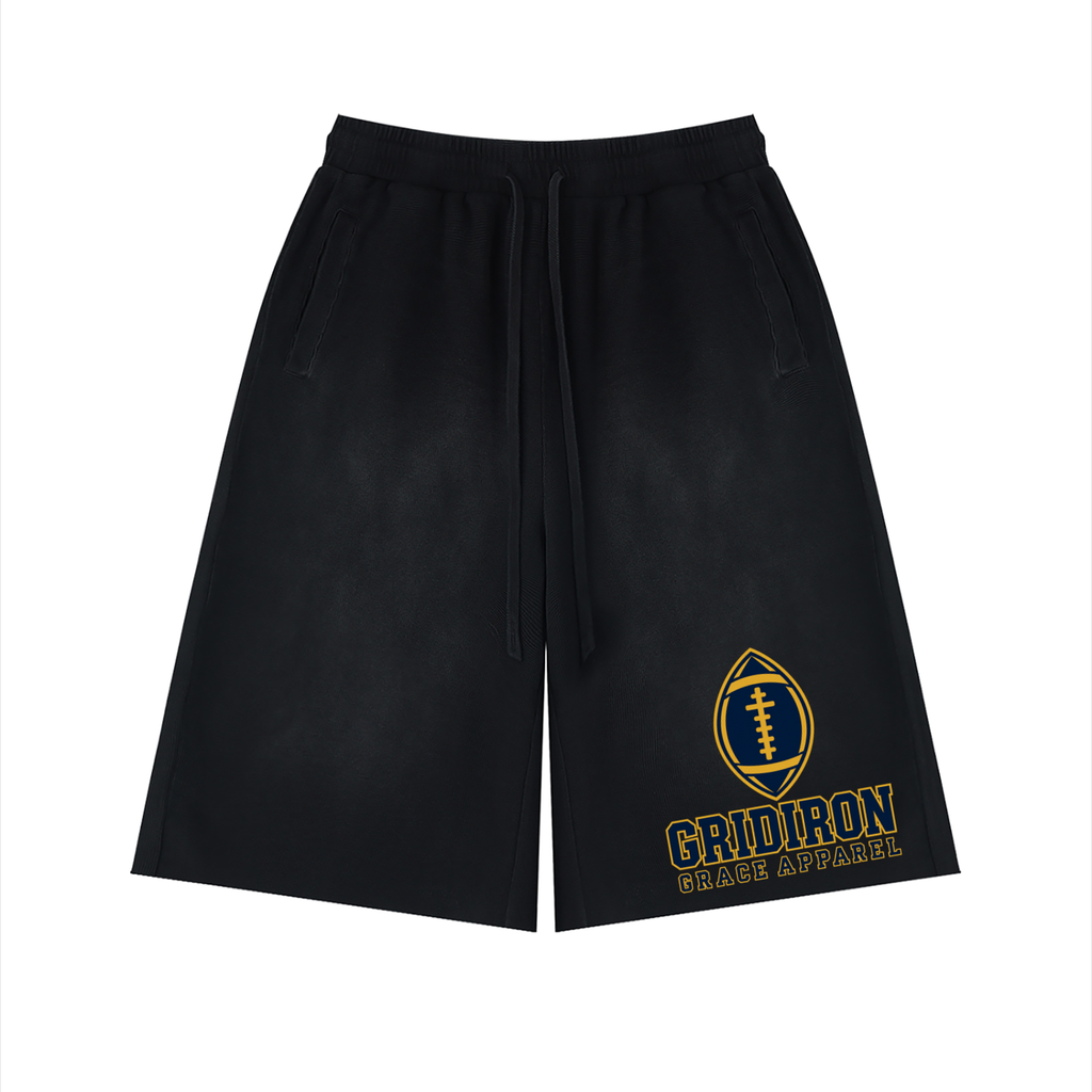 Unisex Sunfade Raw Edge Shorts