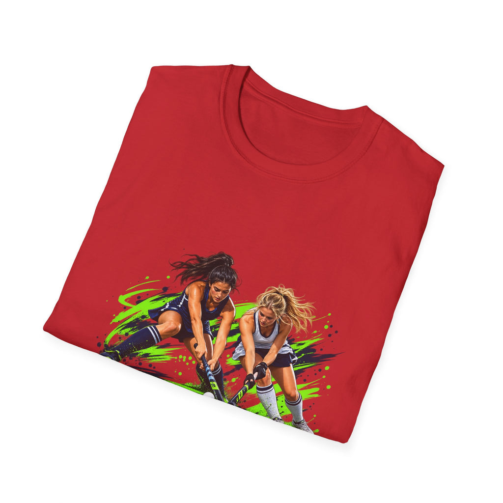 Field Hockey Players Graphic T-Shirt — Neon Action Sports Tee
