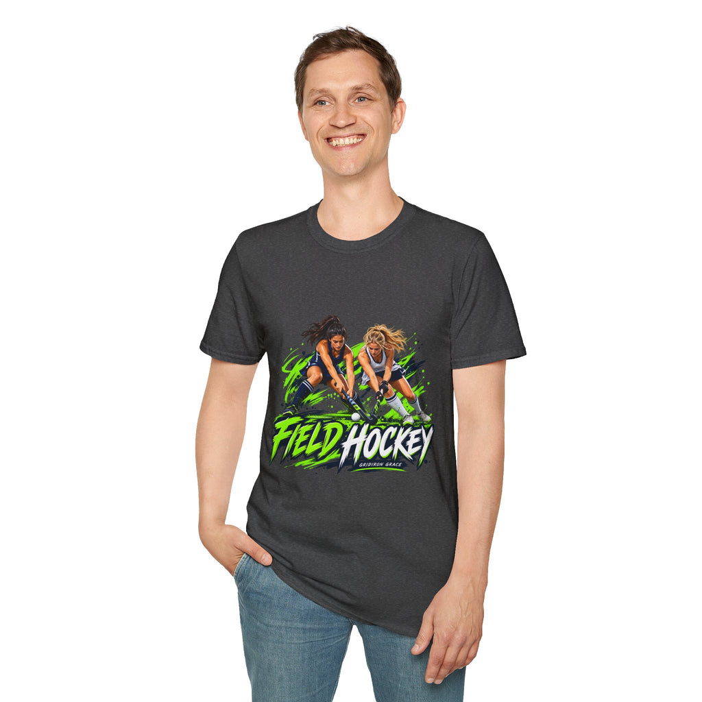 Field Hockey Players Graphic T-Shirt — Neon Action Sports Tee