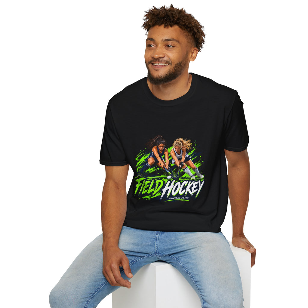 Field Hockey Players Graphic T-Shirt — Neon Action Sports Tee