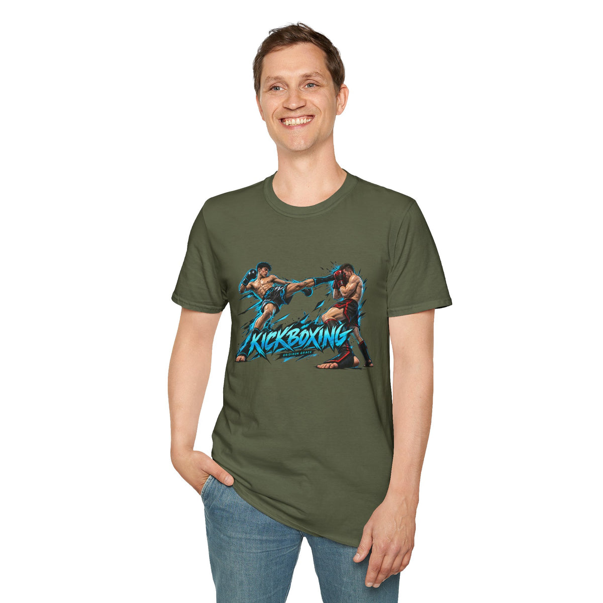 Kickboxing Graphic T-Shirt — Retro Fighters Design