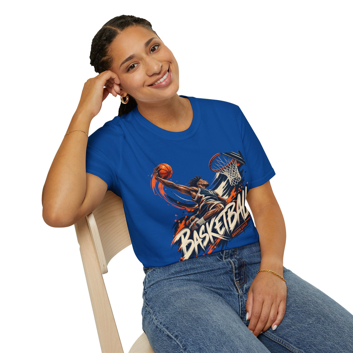 Basketball Dunk Graphic T-Shirt