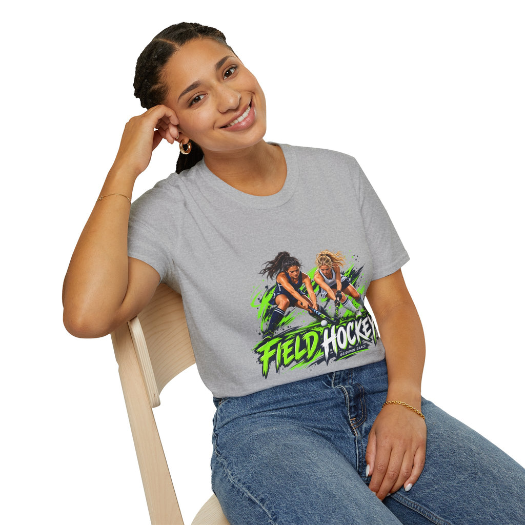 Field Hockey Players Graphic T-Shirt — Neon Action Sports Tee