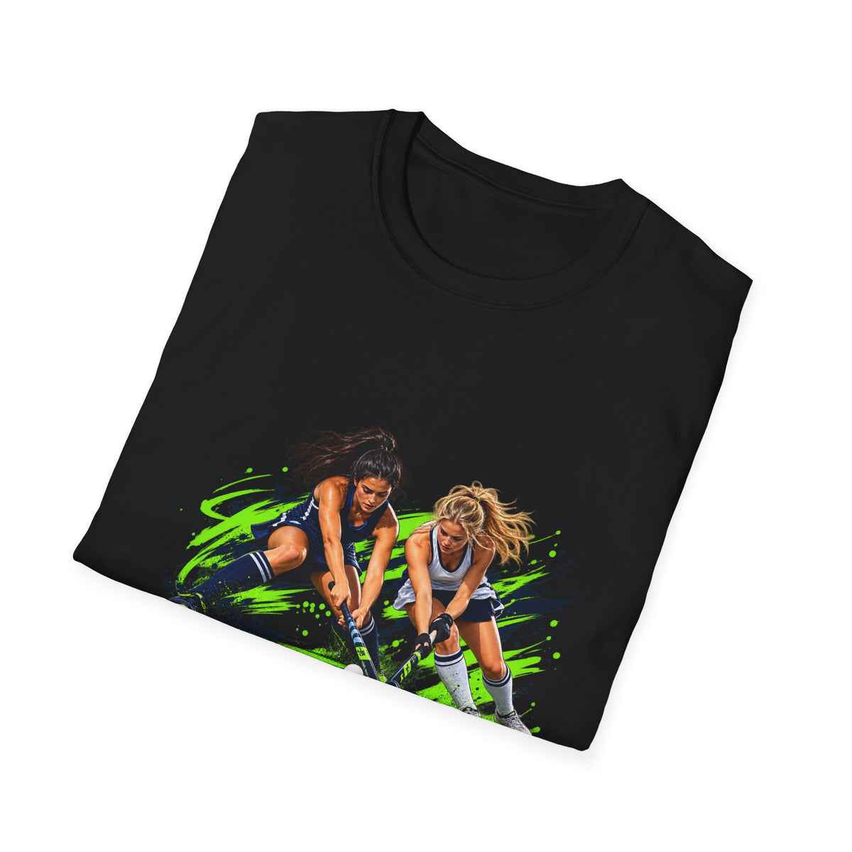 Field Hockey Players Graphic T-Shirt — Neon Action Sports Tee