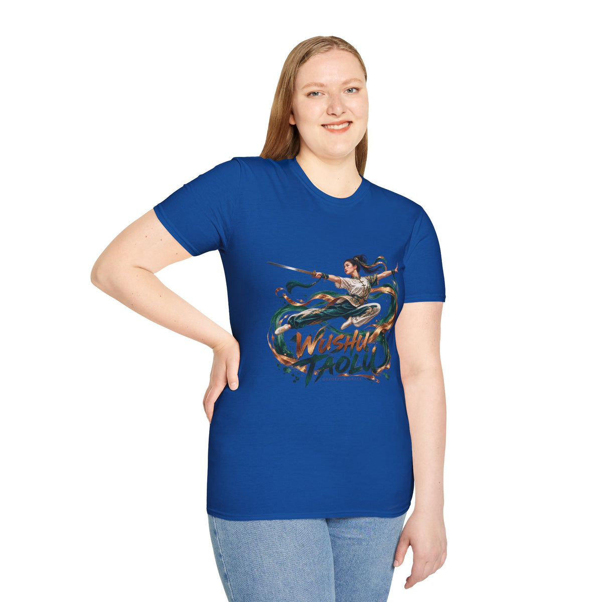 Wushu Taolu Martial Arts T-Shirt — Dynamic Fighter Illustration Tee