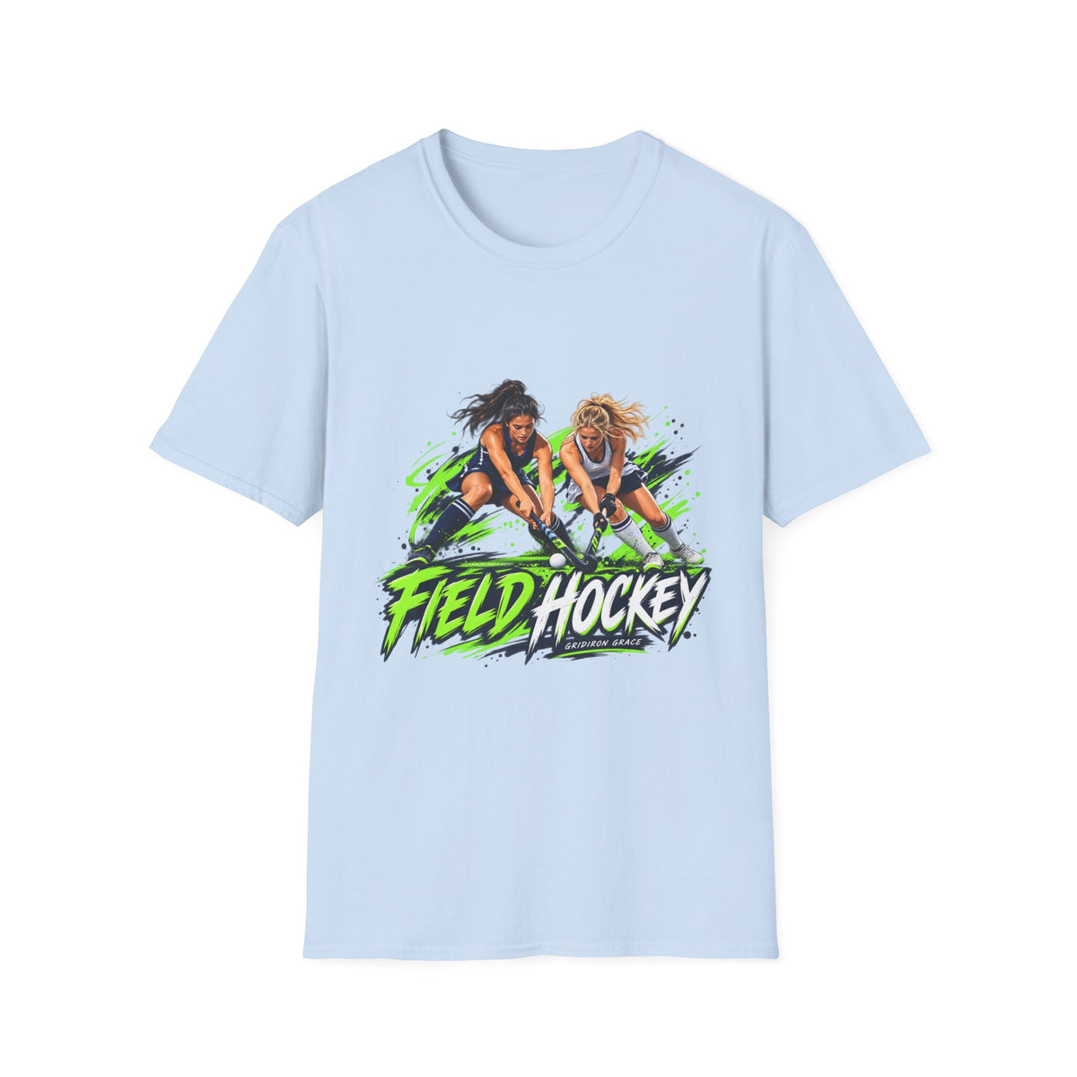 Field Hockey Players Graphic T-Shirt — Neon Action Sports Tee