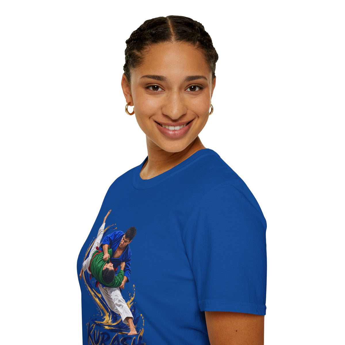 Kurash Wrestling T-Shirt — Traditional Kurash Throw Graphic Tee
