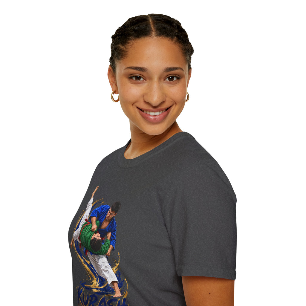 Kurash Wrestling T-Shirt — Traditional Kurash Throw Graphic Tee
