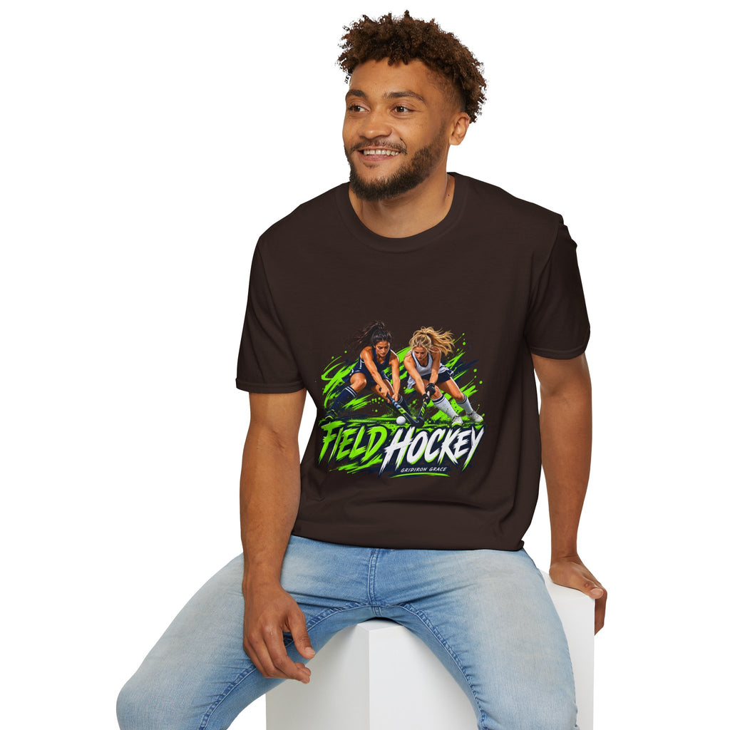 Field Hockey Players Graphic T-Shirt — Neon Action Sports Tee