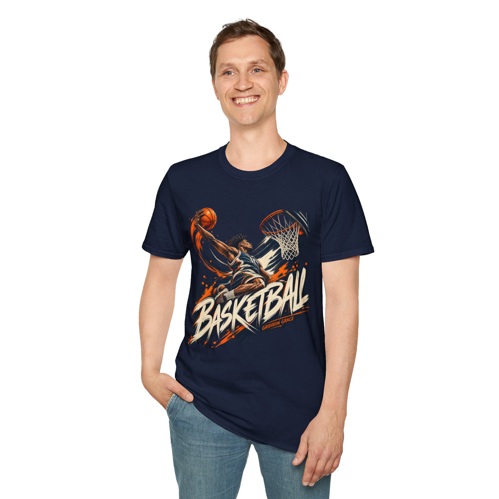 Basketball Dunk Graphic T-Shirt