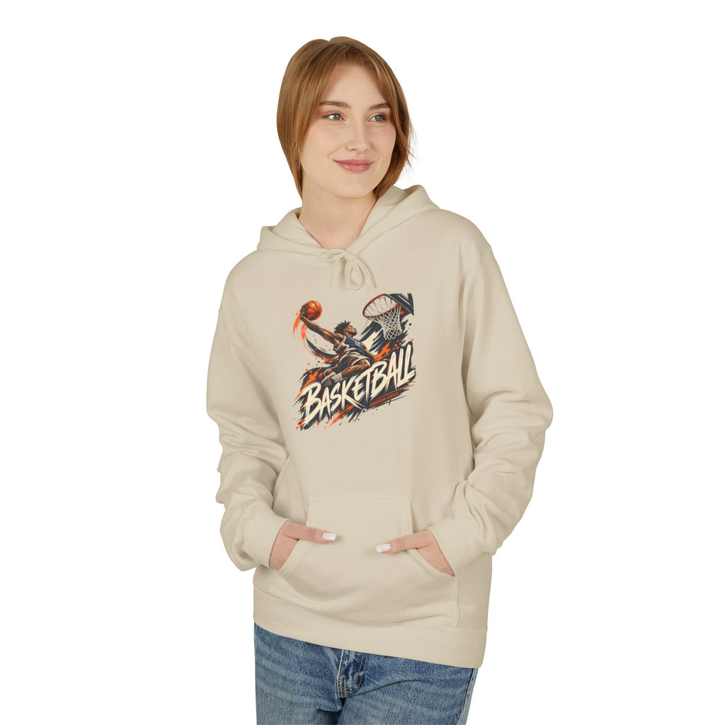 Basketball Graphic Hoodie — Retro Slam Dunk Pullover for Players & Fans