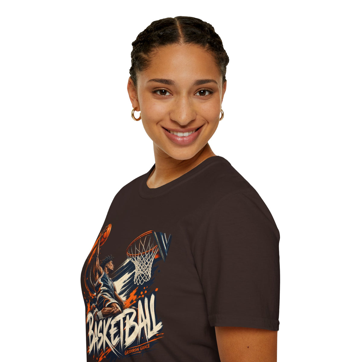 Basketball Dunk Graphic T-Shirt