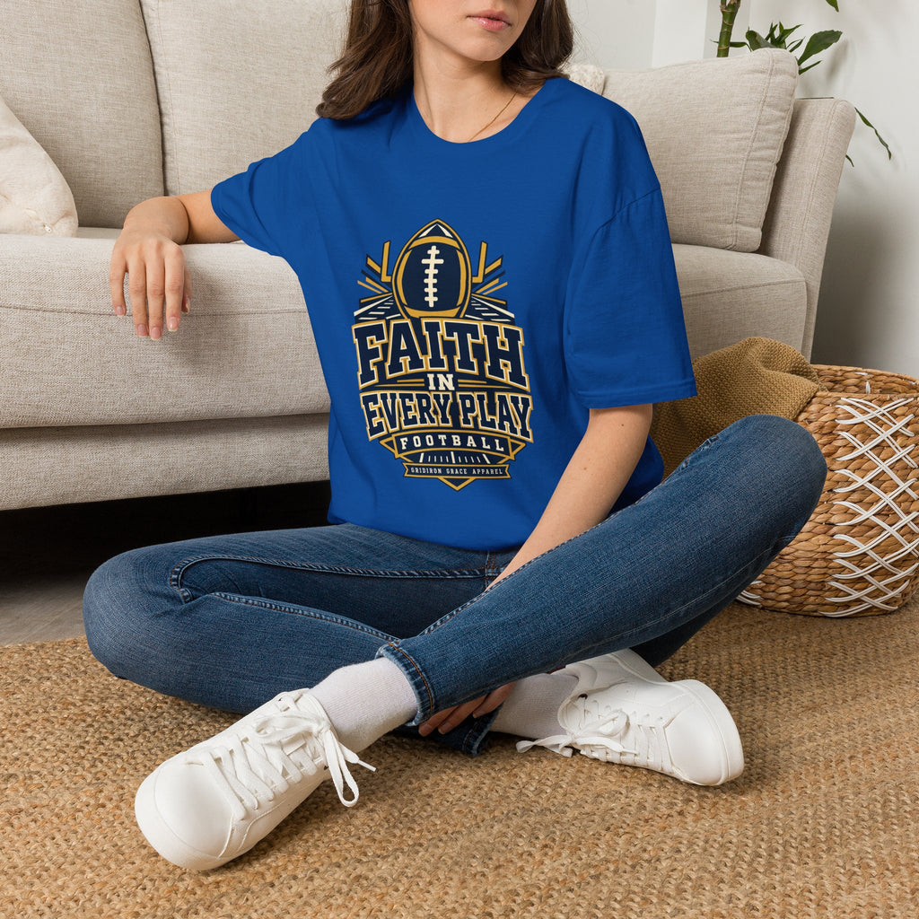 Faith in Every Play Football T-Shirt