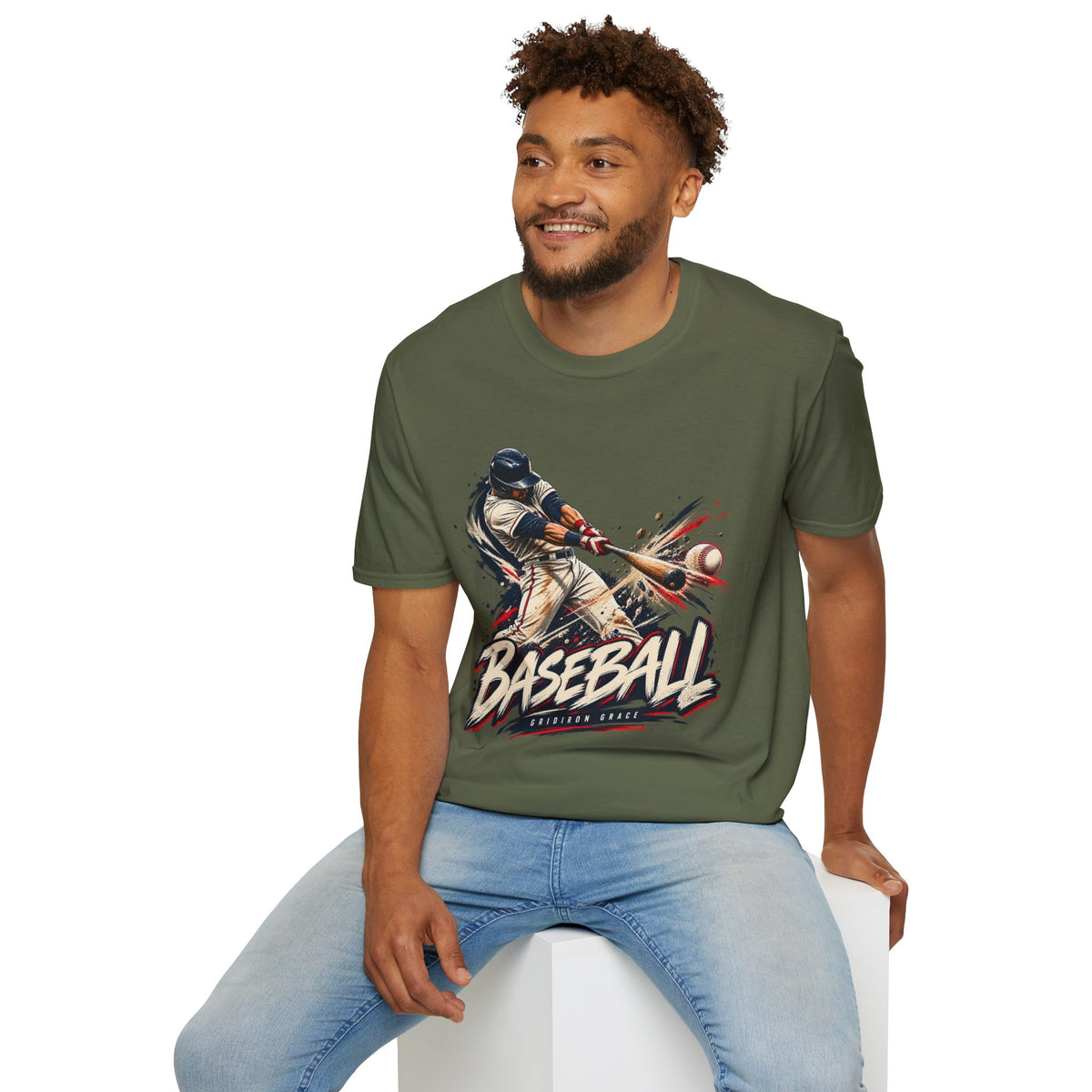 Baseball Batter Graphic T-Shirt — Vintage Action Sports Tee