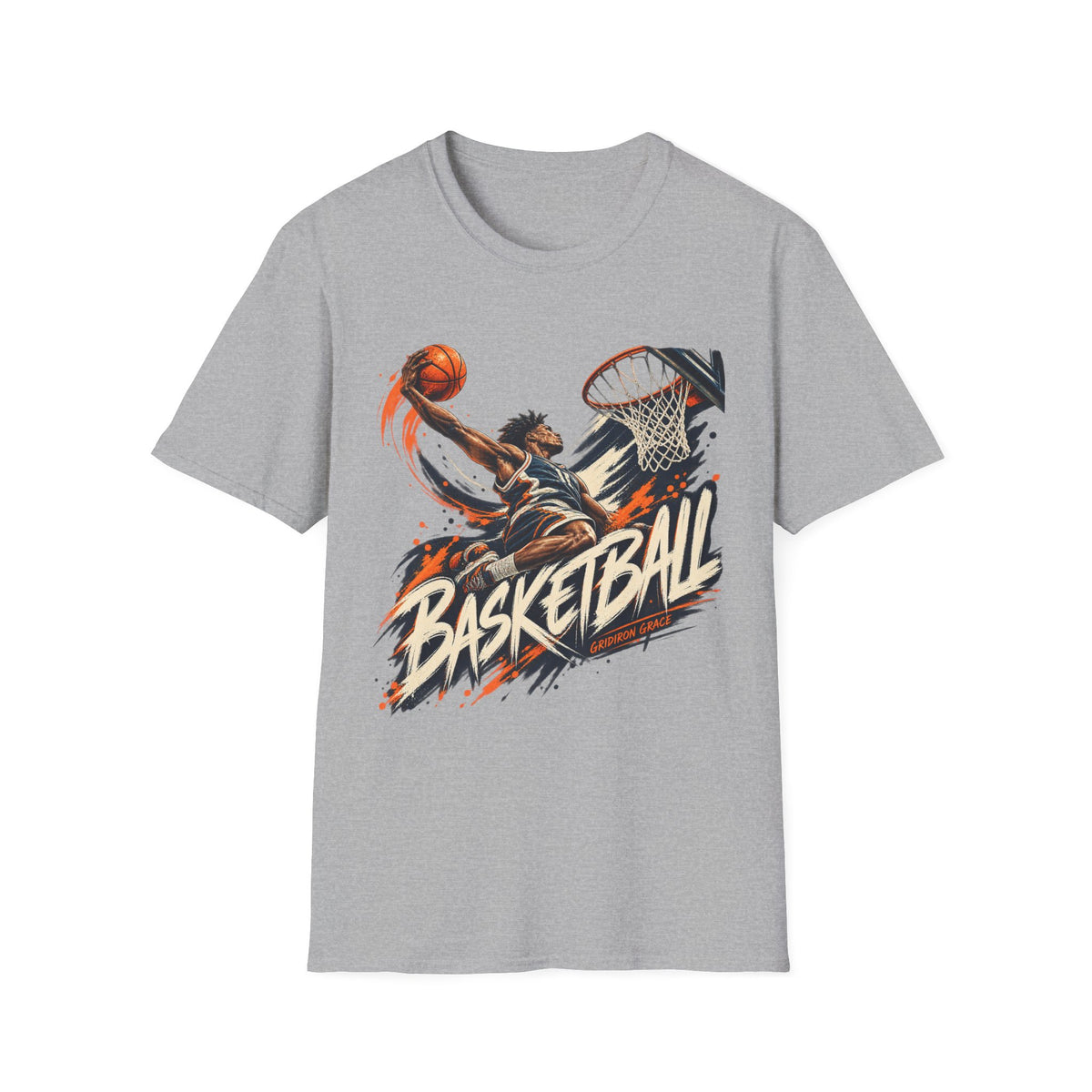Basketball Dunk Graphic T-Shirt
