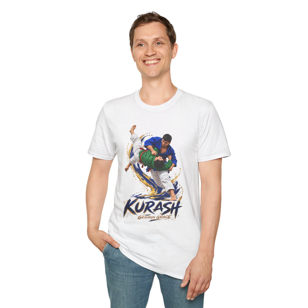 Kurash Wrestling T-Shirt — Traditional Kurash Throw Graphic Tee