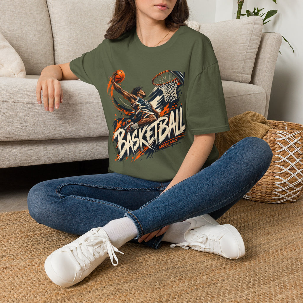 Basketball Dunk Graphic T-Shirt