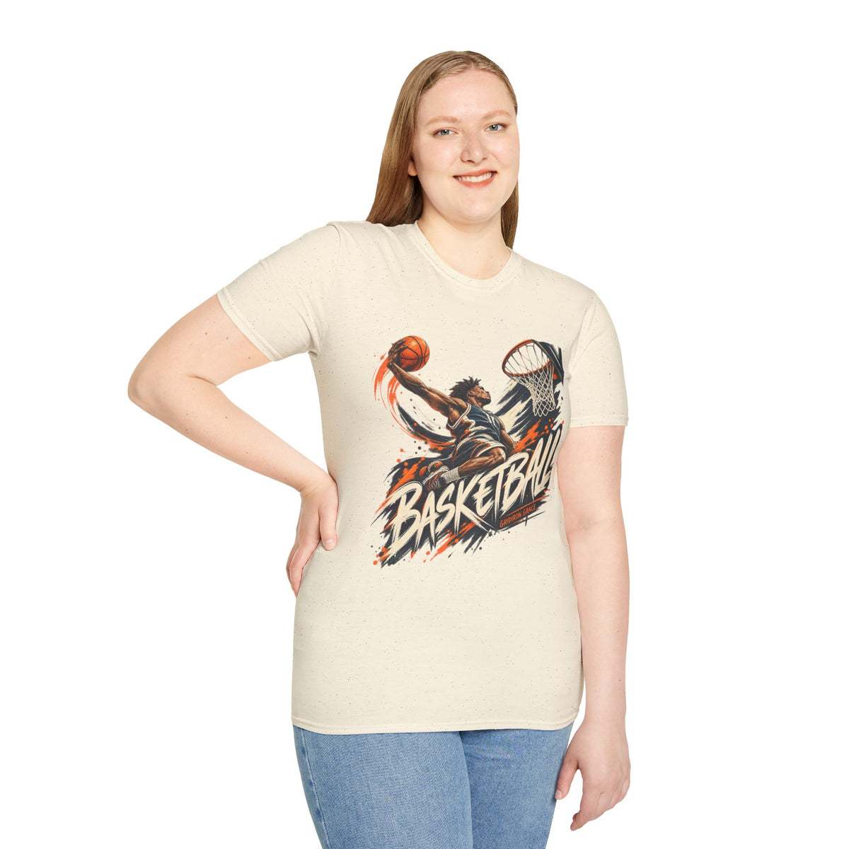 Basketball Dunk Graphic T-Shirt