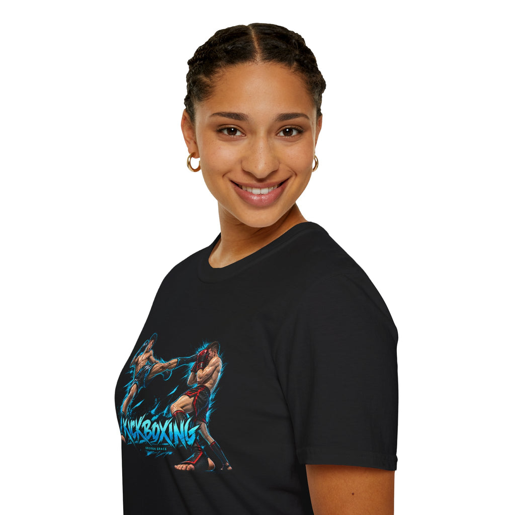 Kickboxing Graphic T-Shirt — Retro Fighters Design
