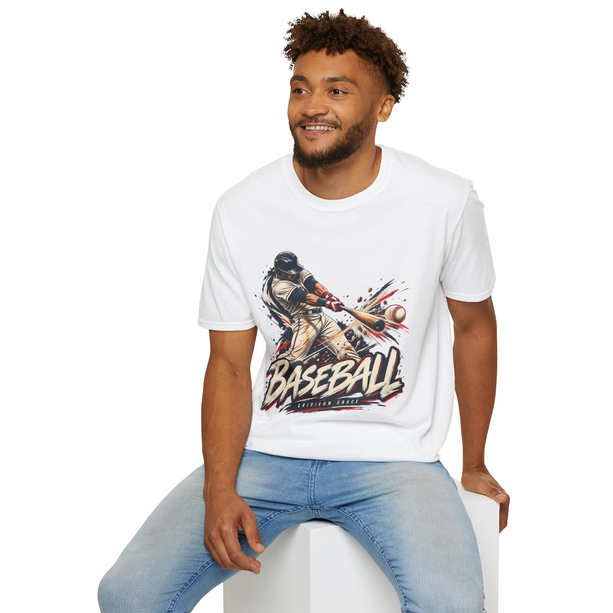 Baseball Batter Graphic T-Shirt — Vintage Action Sports Tee