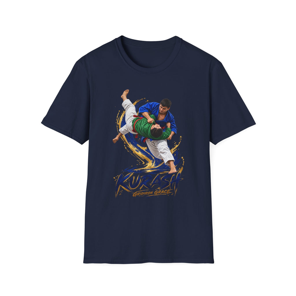 Kurash Wrestling T-Shirt — Traditional Kurash Throw Graphic Tee