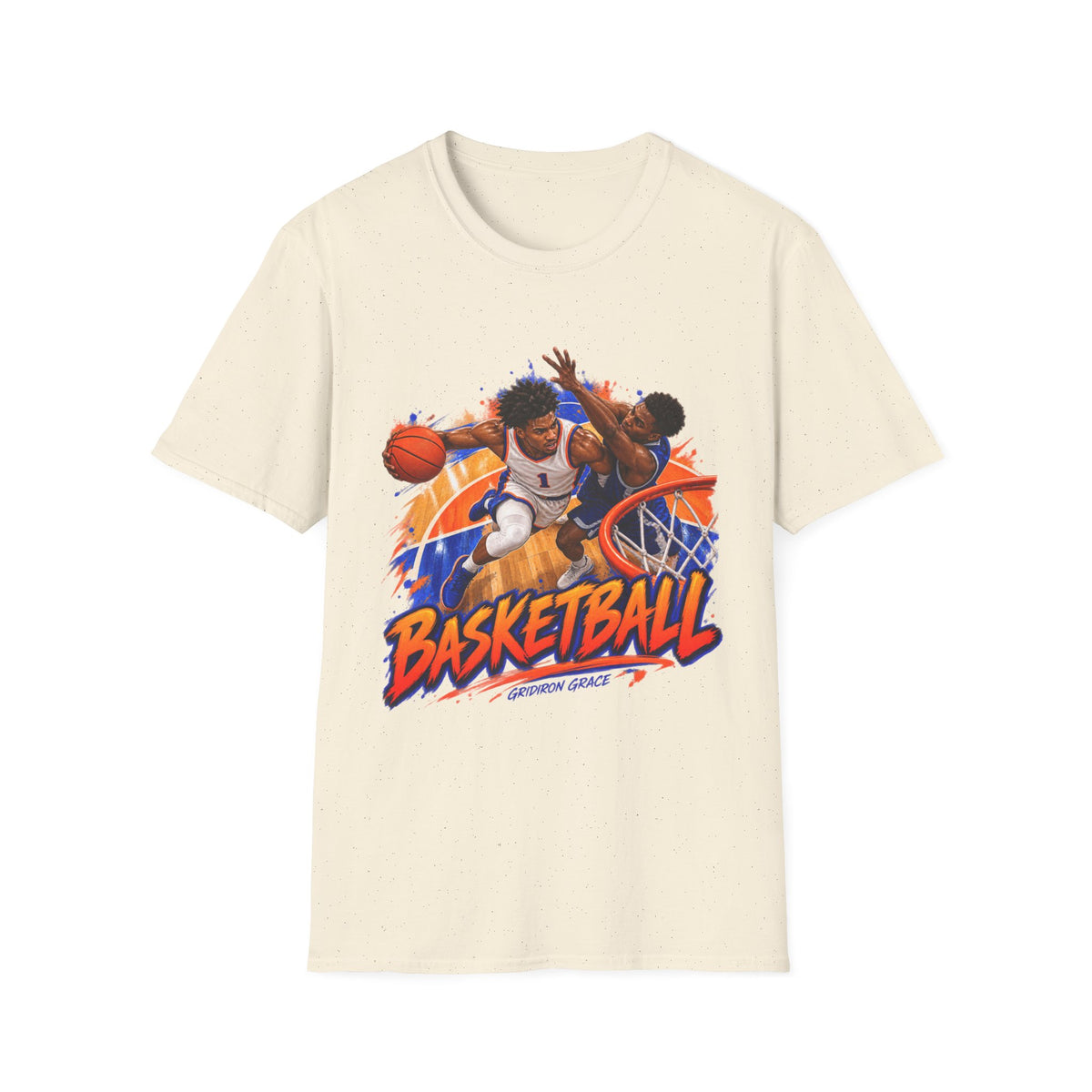 Basketball Action Tee — Vintage Hoop Graphic T-Shirt