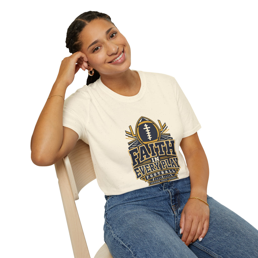 Faith in Every Play Football T-Shirt
