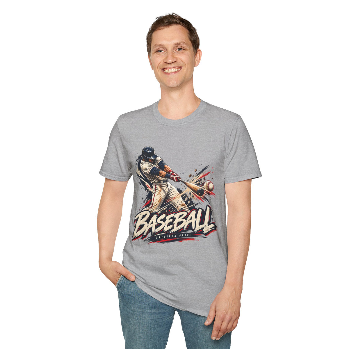 Baseball Batter Graphic T-Shirt — Vintage Action Sports Tee