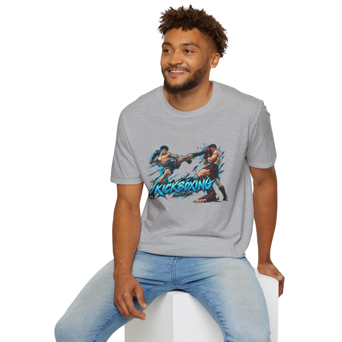 Kickboxing Graphic T-Shirt — Retro Fighters Design