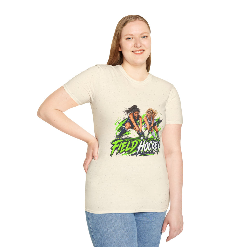 Field Hockey Players Graphic T-Shirt — Neon Action Sports Tee