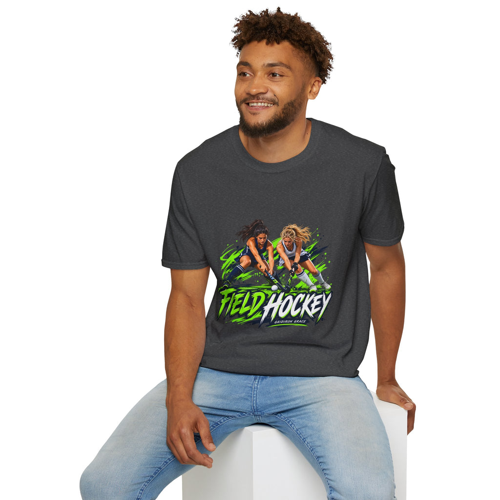 Field Hockey Players Graphic T-Shirt — Neon Action Sports Tee